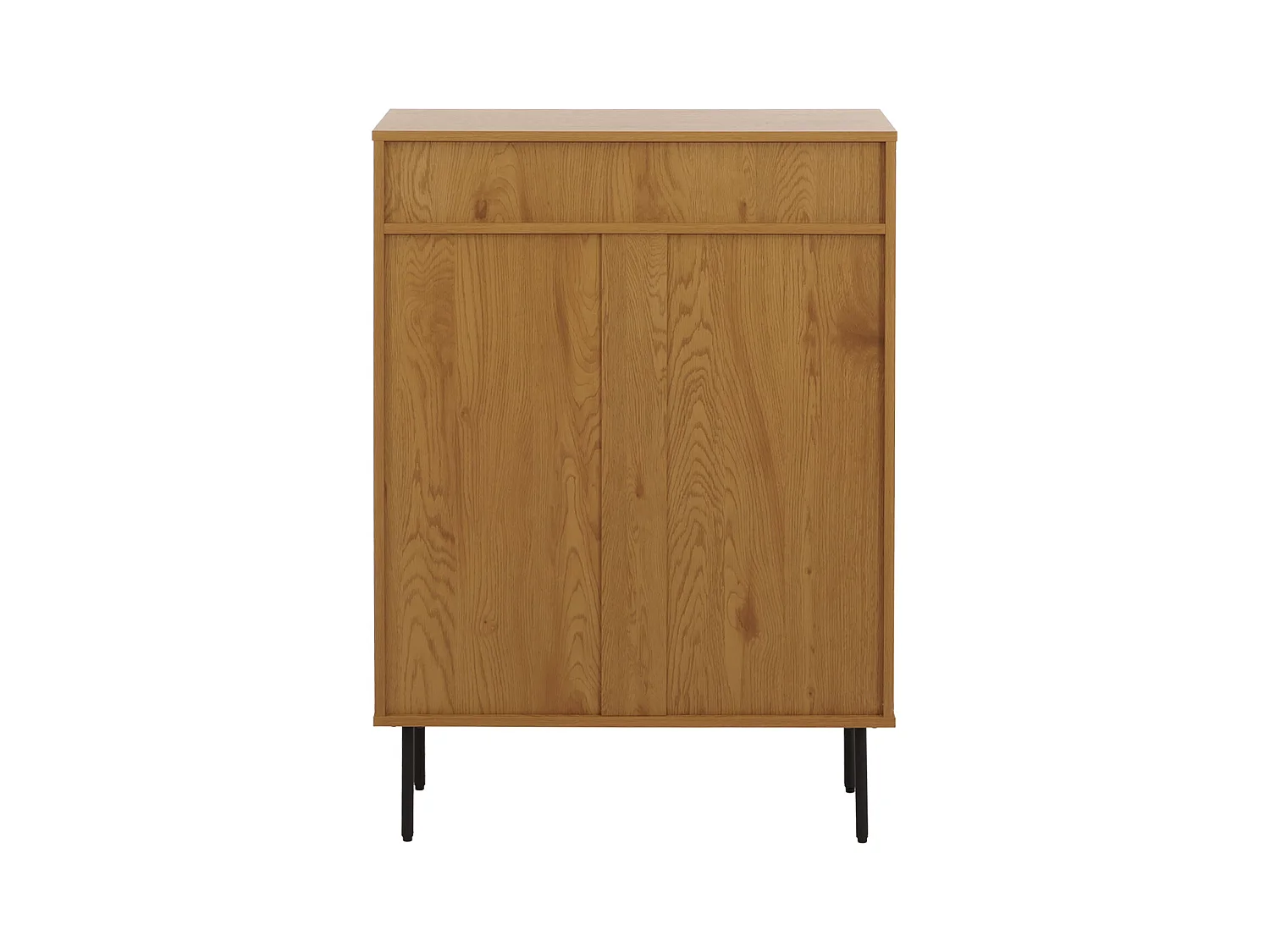 Scarpiera MCW-N78, mobile portascarpe, stile scandinavo metallo legno melamina MVG 115x80x35cm ~ naturale