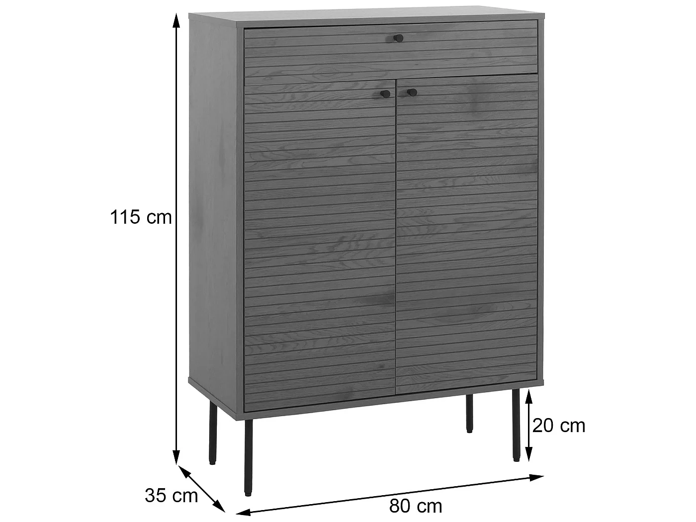 Shoe cabinet MCW-N78,  natural