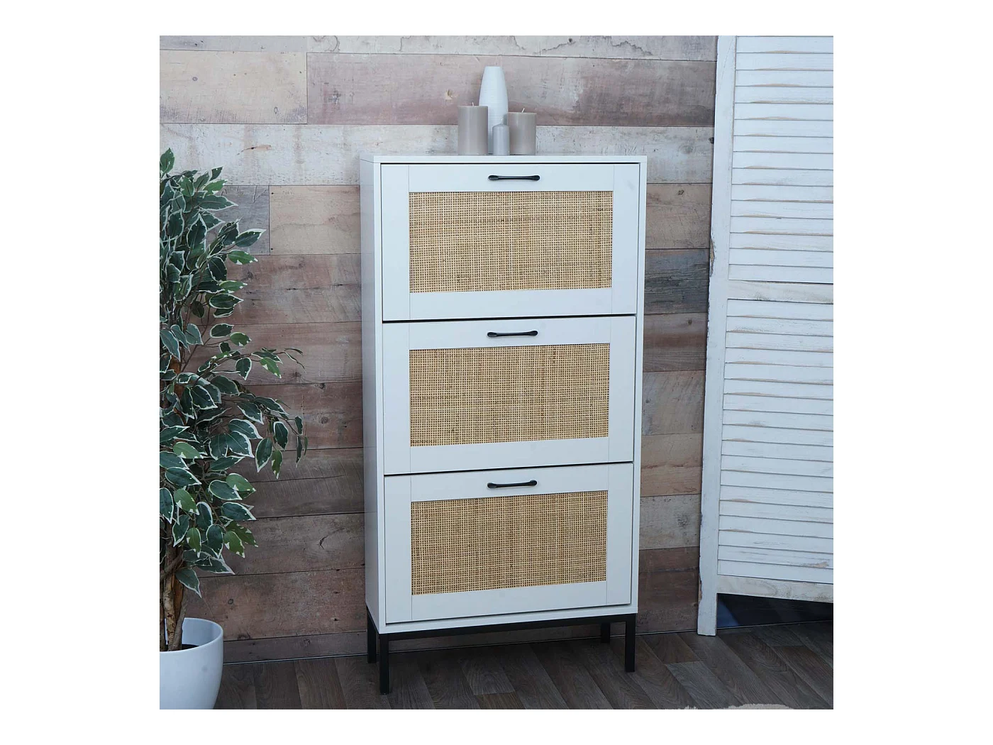 Mueble para zapatos MCW-N92,  blanco