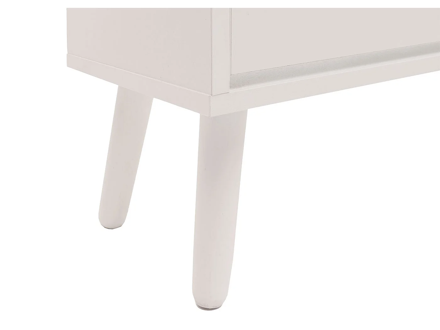 Meuble à chaussures en rotin MCW-M37,  blanc