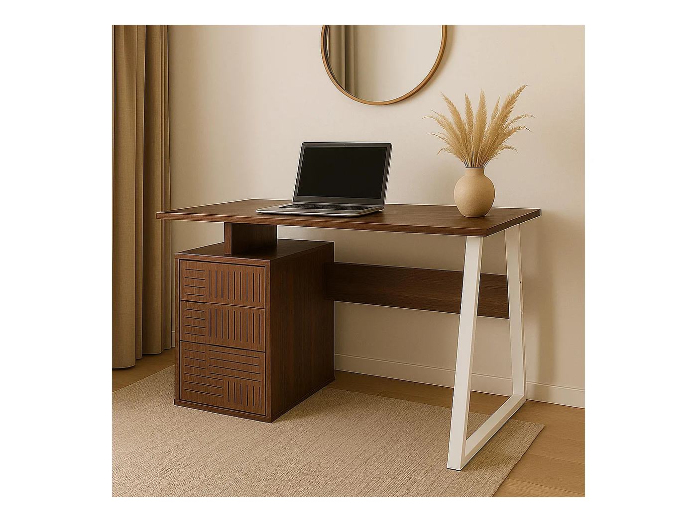 Schreibtisch MCW-O32, Braun
