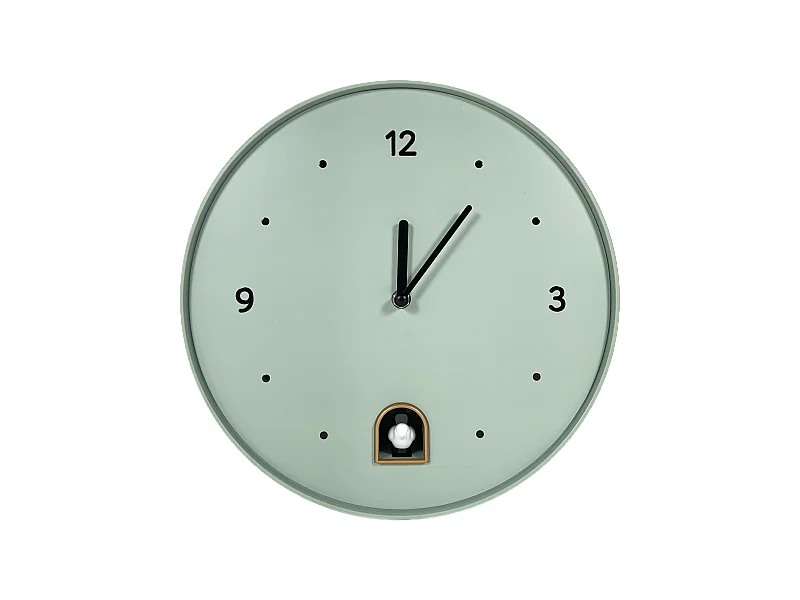 Horloge coucou rond vert 30cm