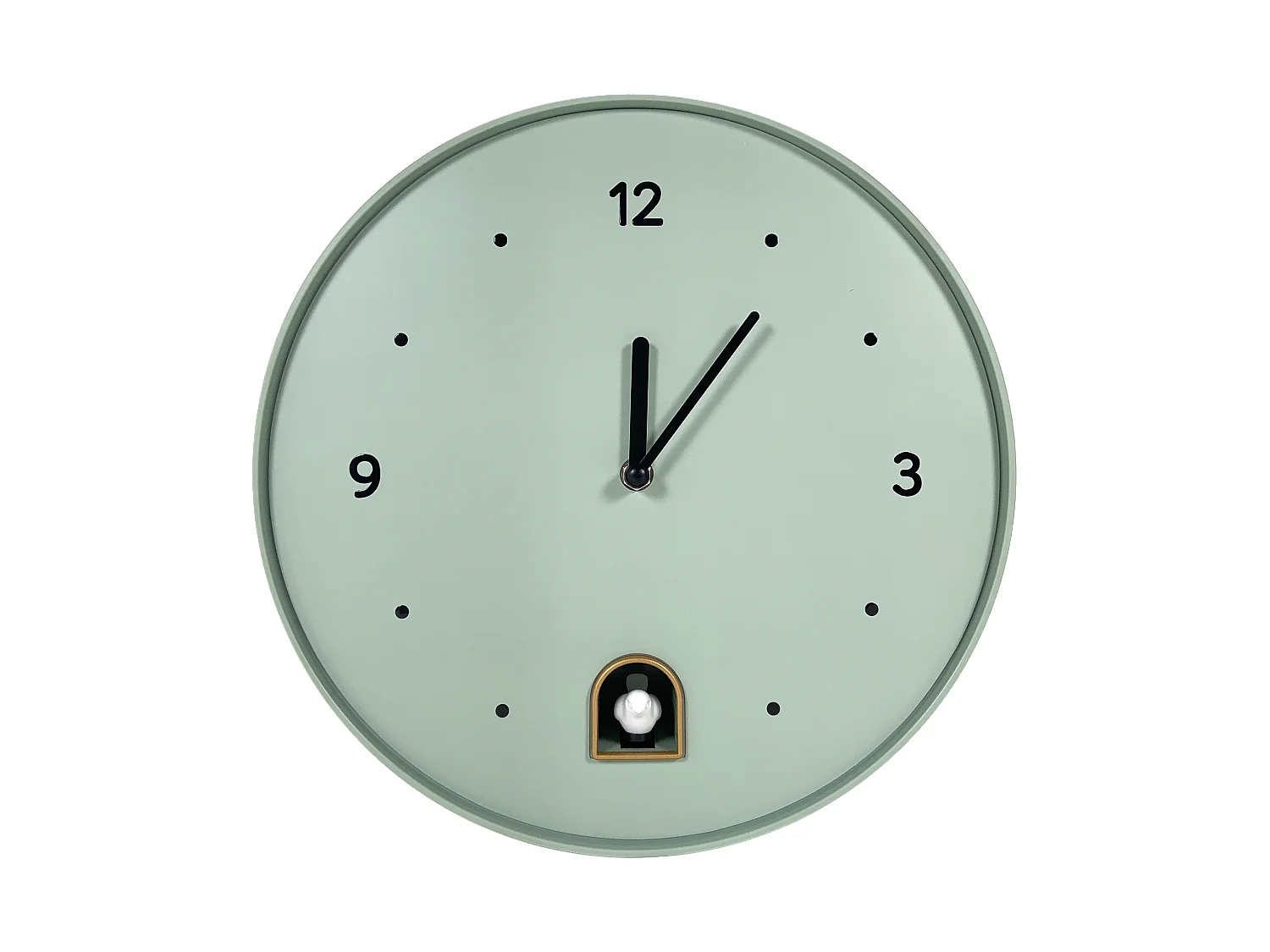 Horloge coucou rond vert 30cm