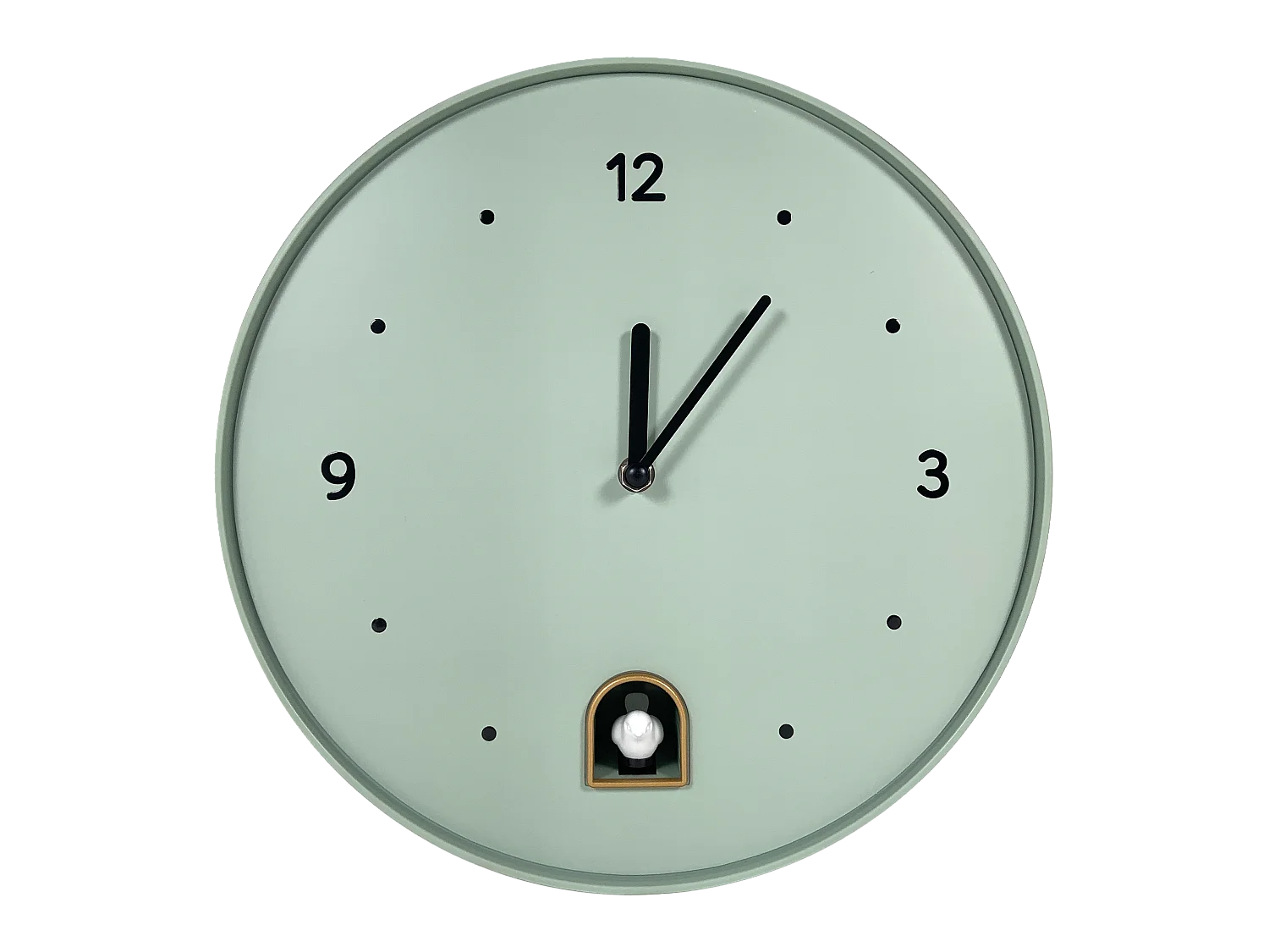 Horloge coucou rond vert 30cm