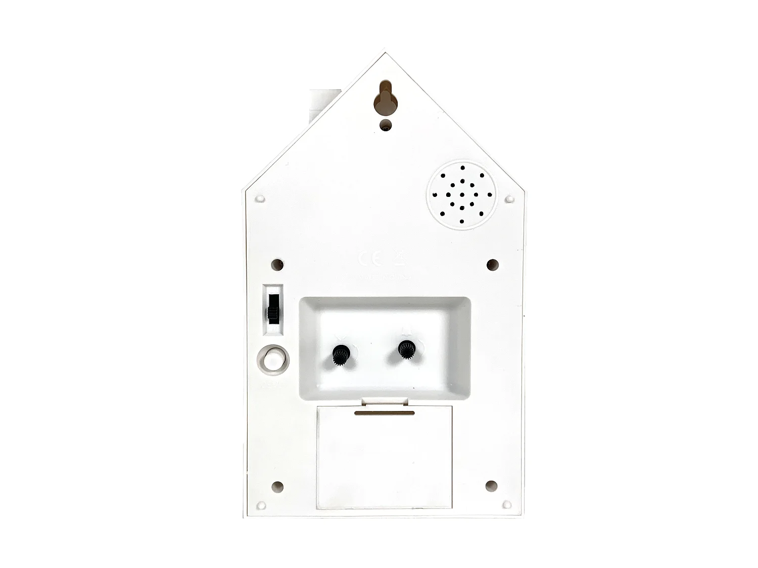 Réveil coucou maison blanc 12.5x6.5x21.5cm