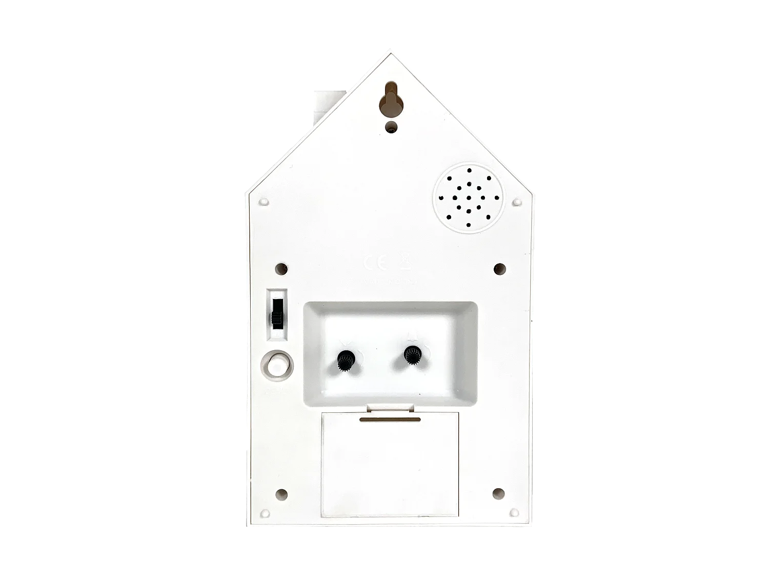 Réveil coucou maison blanc 12.5x6.5x21.5cm