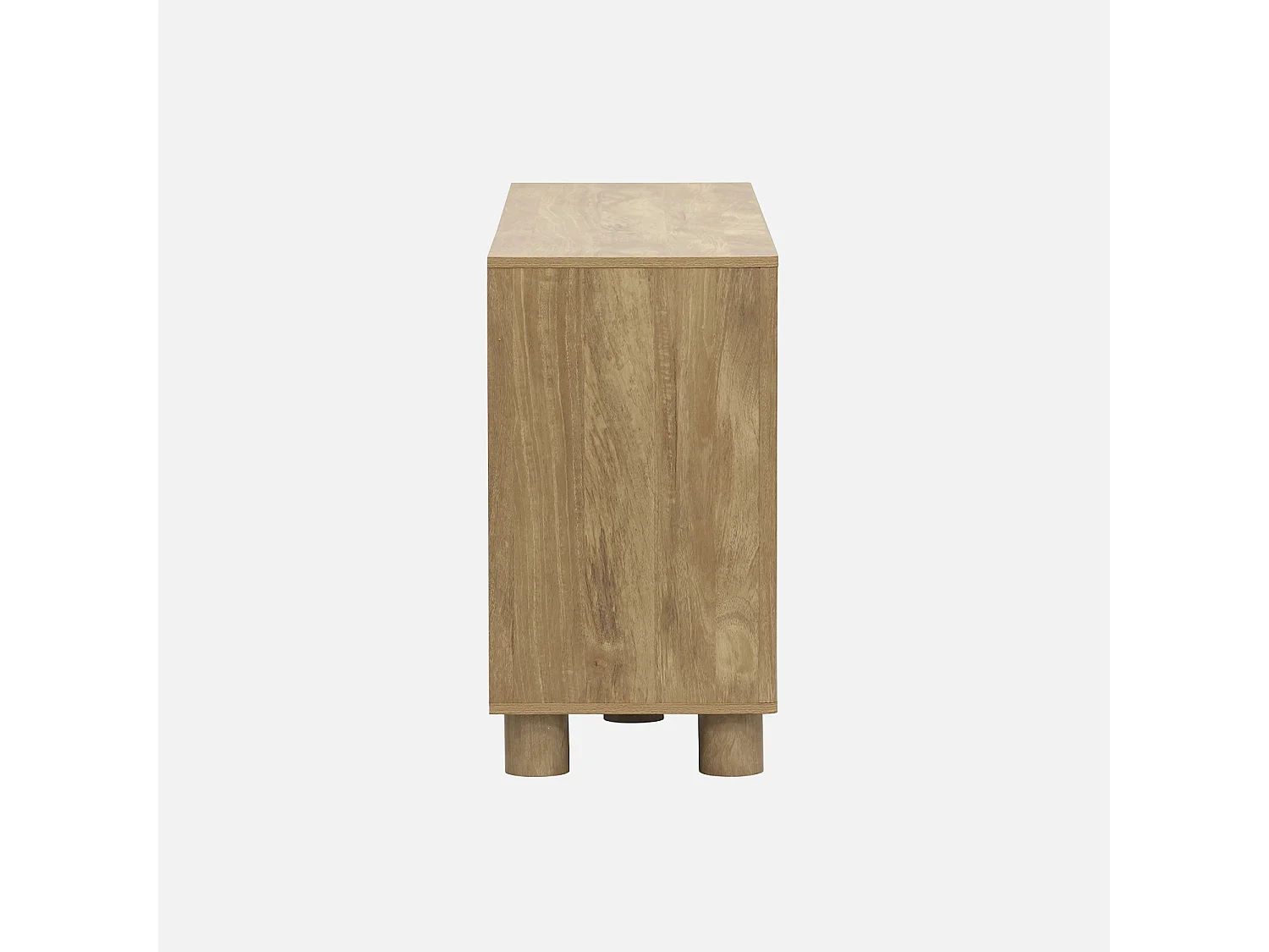 Credenza effetto legno di mango 4 ante, 155cm, effetto legno miele