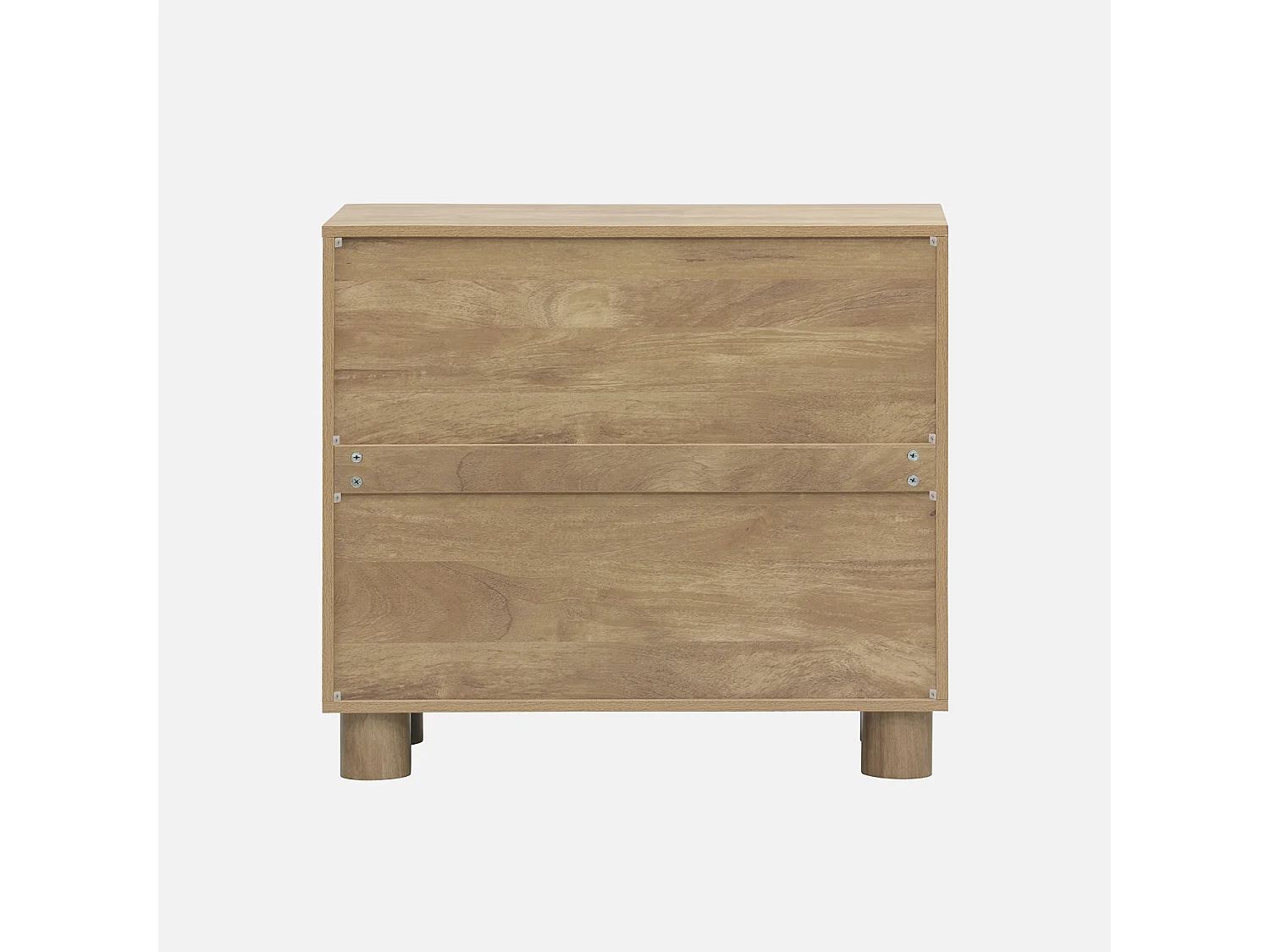 Aparador exótico efecto madera de mango con 2 puertas, 80cm marrón