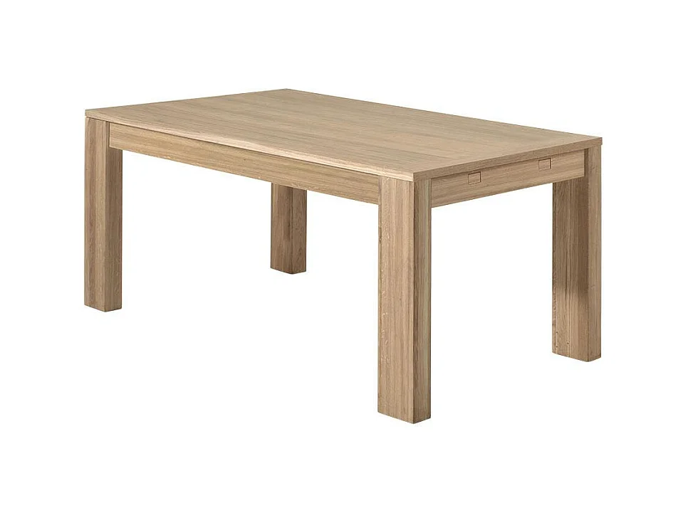 Table de Repas bois naturel Chêne massif 160x90x77cm MALMOE2