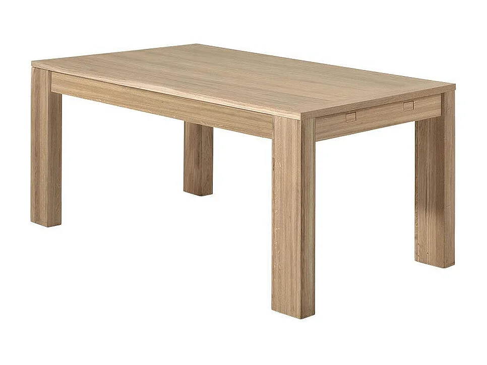 Table de Repas bois naturel Chêne massif 160x90x77cm MALMOE2