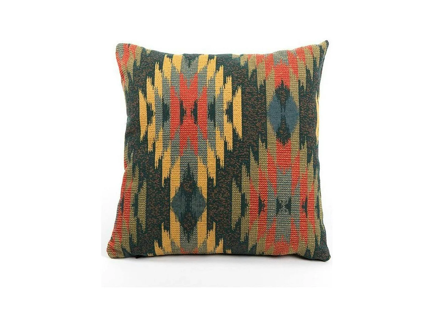 Coussin ethnique – motif aztèque fond vert IZMIR