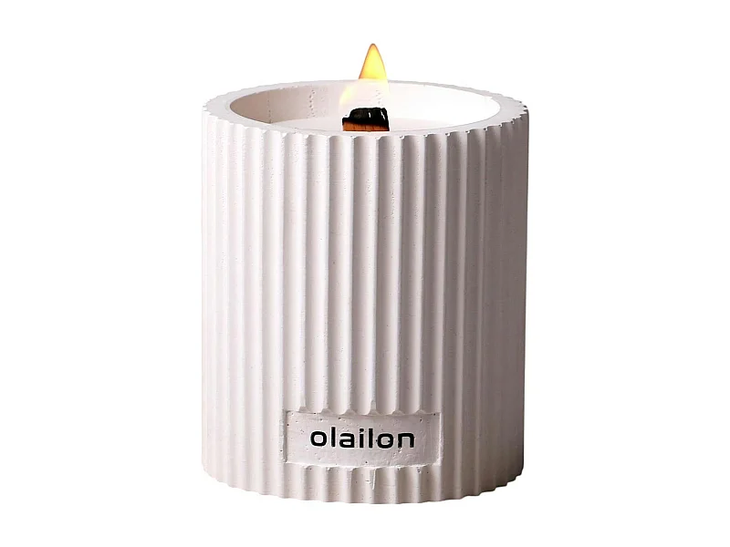 Bougie parfumée blanche – vanille et rose, mèche crépitante