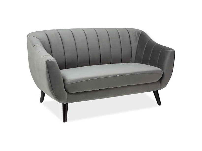 Sofa ELITE 2 VELVET szara