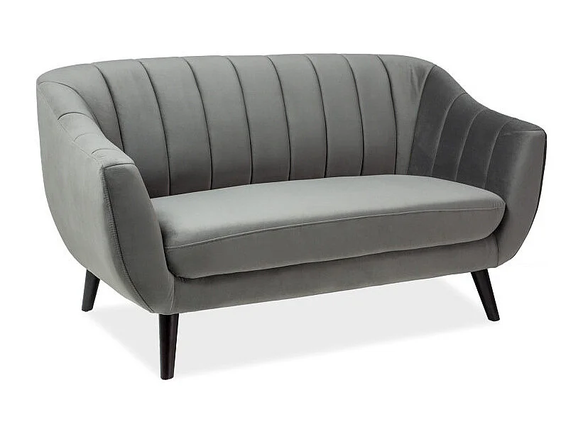 Sofa ELITE 2 VELVET szara