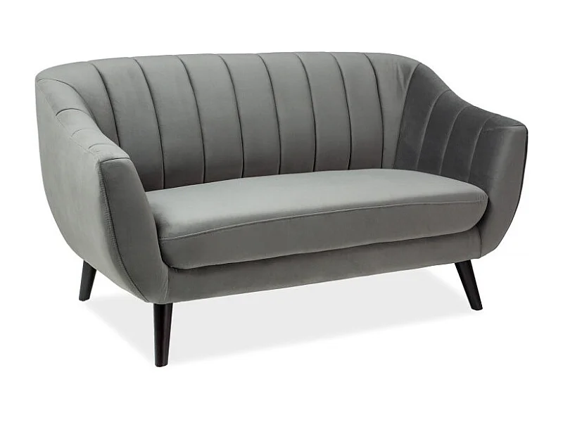 Sofa ELITE 2 VELVET szara