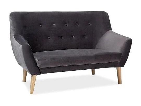 Sofa NORDIC 2 VELVET szara