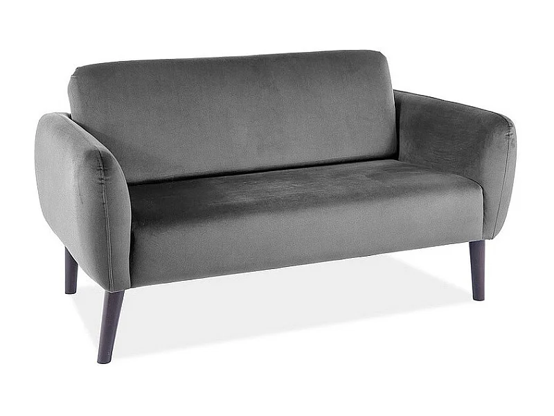 Sofa ELSA VELVET szara dwuosobowa