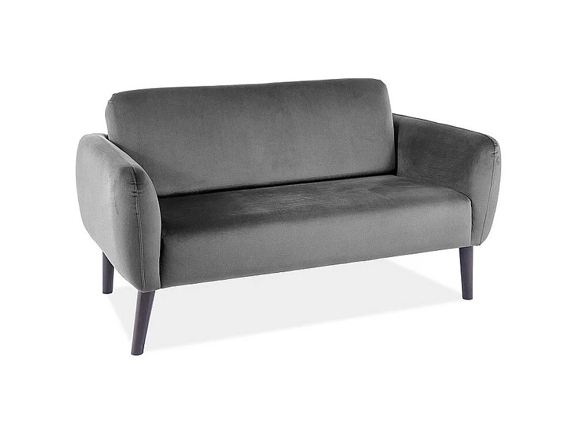 Sofa ELSA VELVET szara dwuosobowa