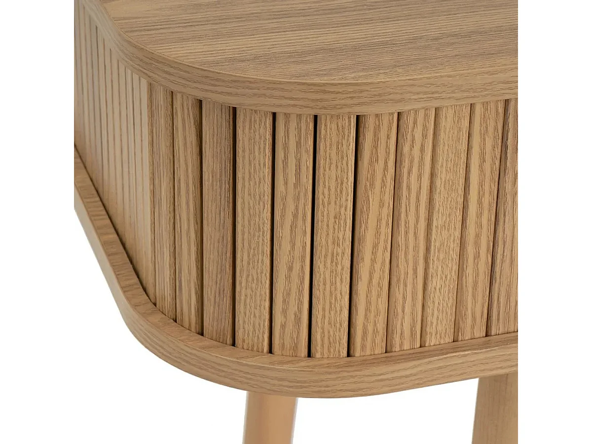 Bureau, meuble du bureau en bois coloris naturel - Longueur 120 x Profondeur 50 x Hauteur 75 cm