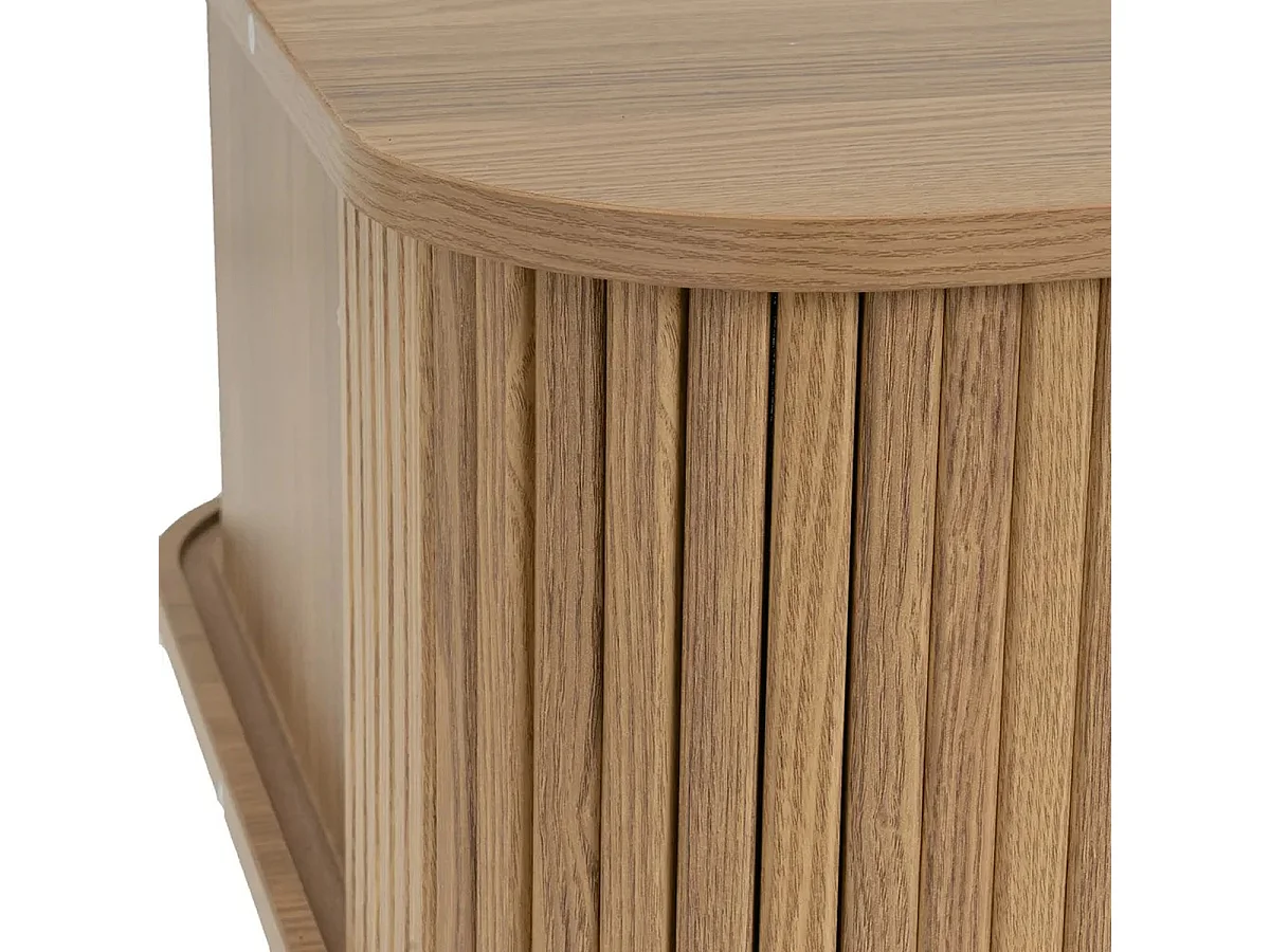 Table basse, table de salon en bois coloris naturel - Longueur 120 x Profondeur 60 x Hauteur 41 cm