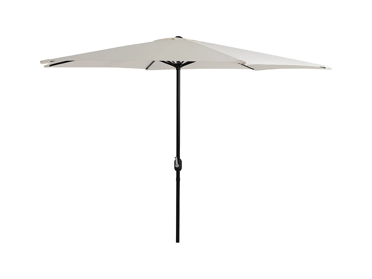 Parasol droit rond coloris Beige 180gr Protection UV50+ Diamètre 300 x Hauteur 245 cm