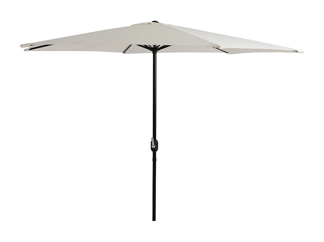 Parasol droit rond coloris Beige 180gr Protection UV50+ Diamètre 300 x Hauteur 245 cm