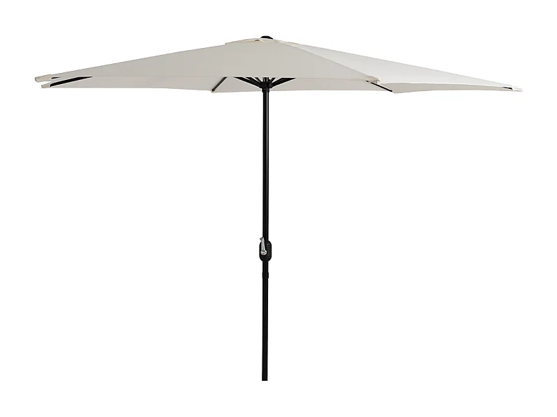 Parasol droit rond coloris Beige 180gr Protection UV50+ Diamètre 300 x Hauteur 245 cm