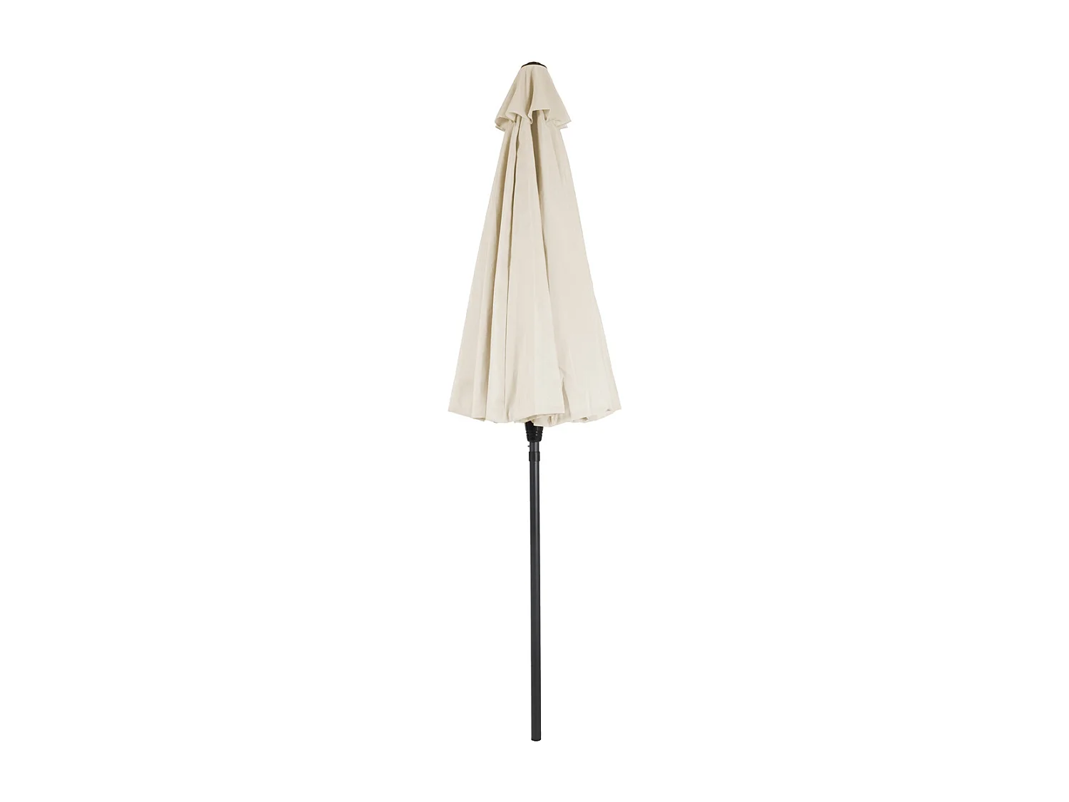 Parasol droit rond inclinable coloris BEIGE Diamètre 270 x Hauteur  245 cm