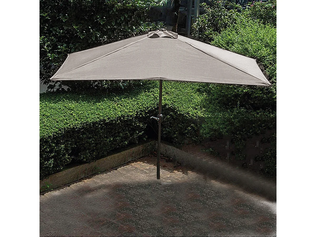 Parasol droit rectangulaire coloris Beige 180gr Protection UV50+ - Longueur 300 x Largeur 200 x Hauteur 245 cm