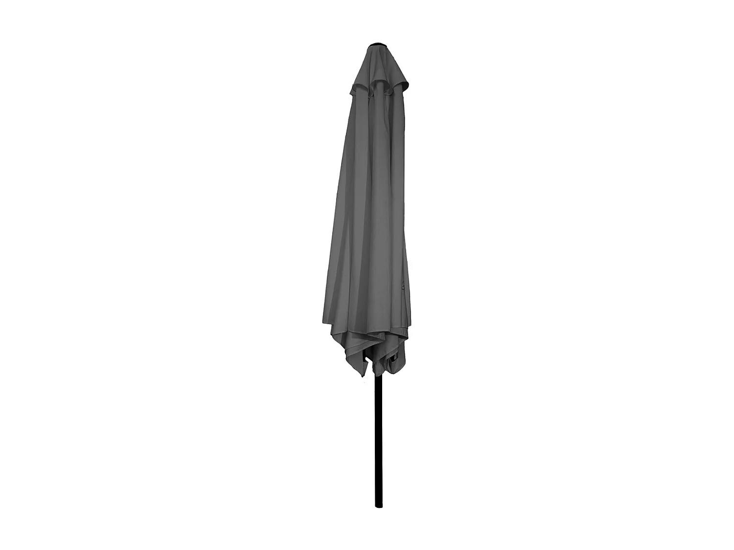 Parasol droit rond coloris anthracite 180 gr Protection  UV50+ Diamètre 300 x Hauteur 245 cm