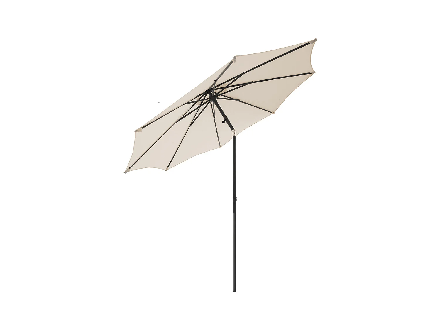Parasol droit inclinable coloris BEIGE Diamètre 300 x Hauteur 235 cm