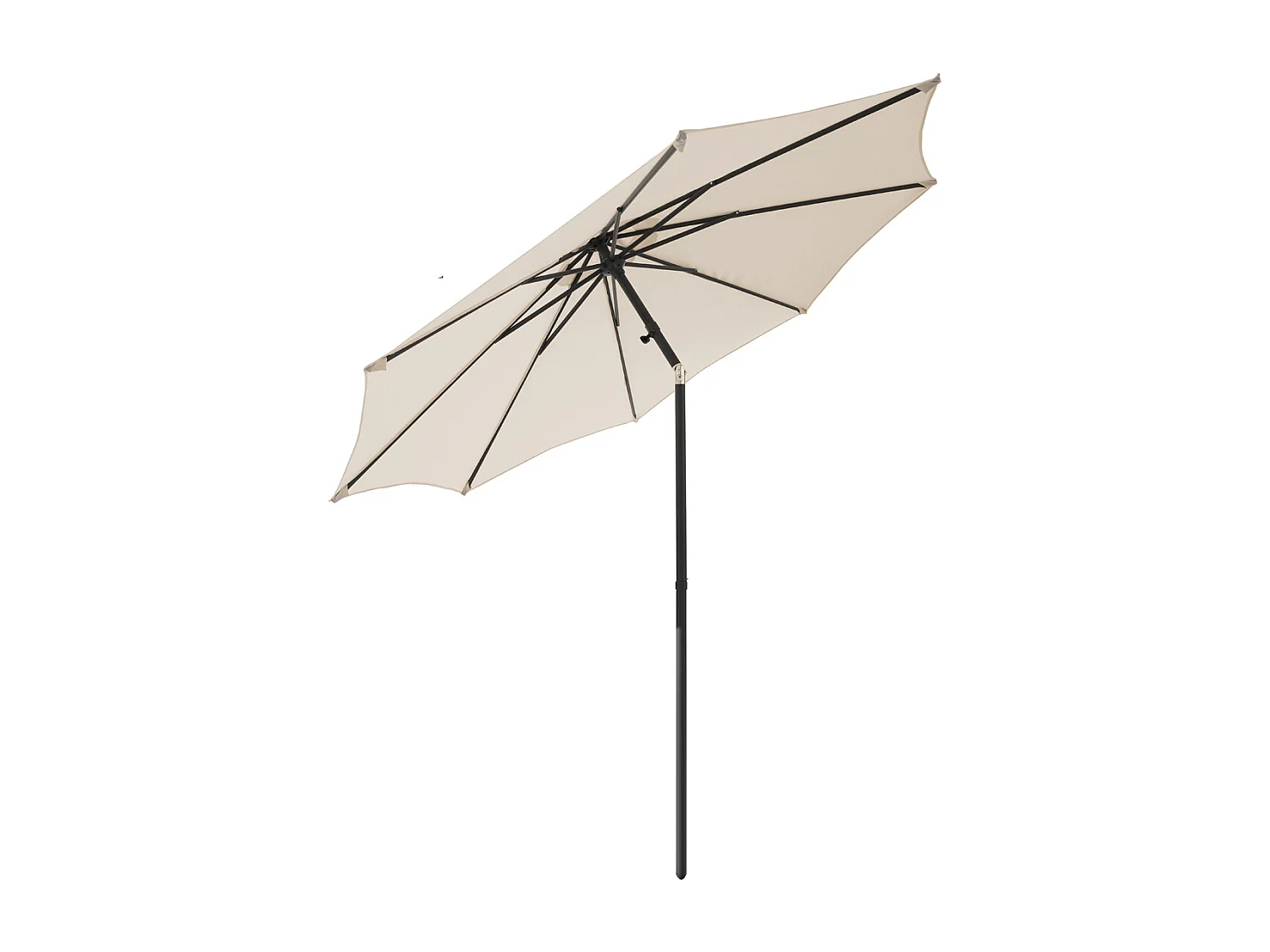Parasol droit inclinable coloris BEIGE Diamètre 300 x Hauteur 235 cm