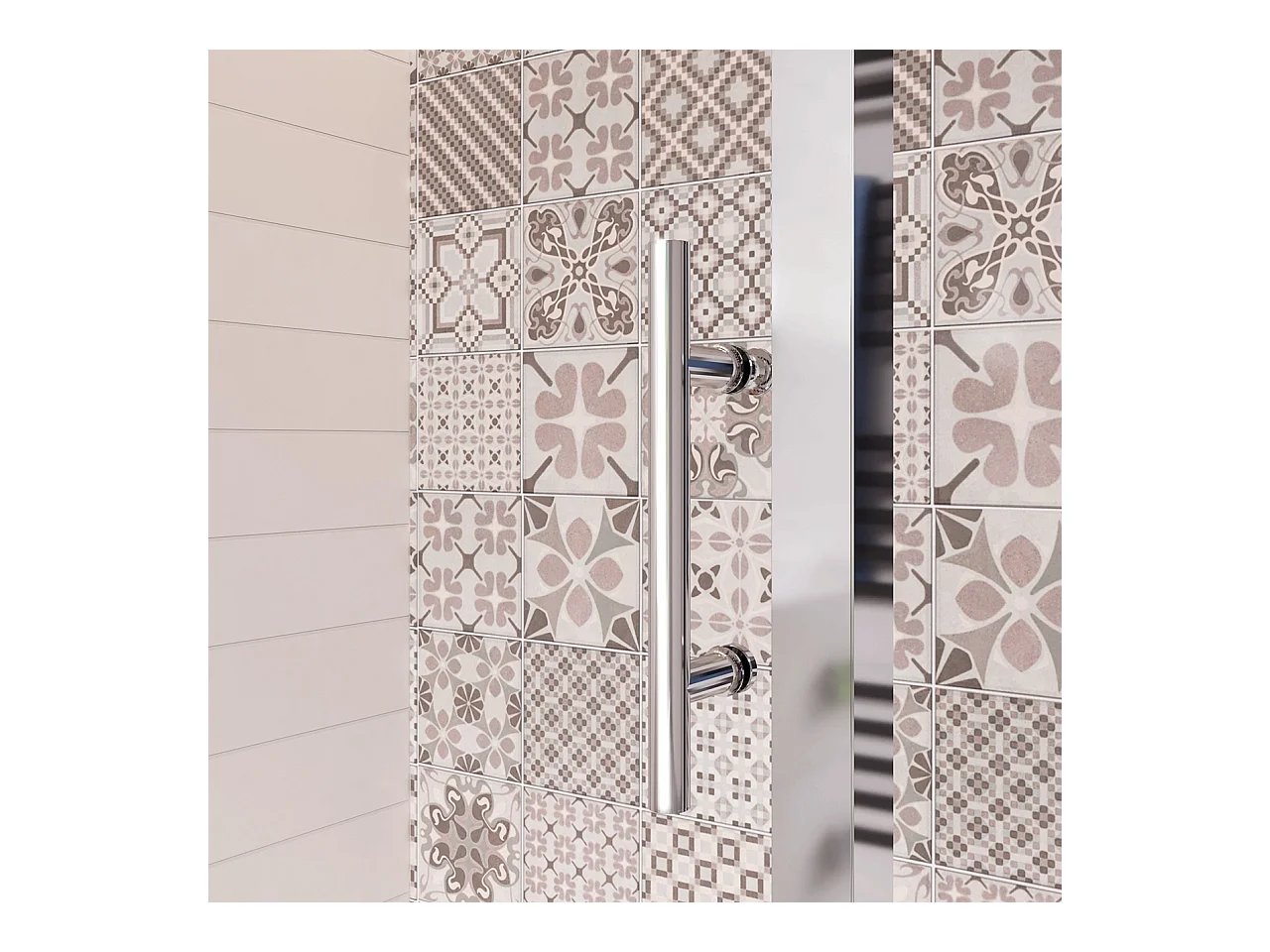 160x185 cm Porta Doccia Per Nicchia Anta Scorrevole Ingresso Laterale In Vetro 5mm Temperato Trasparente