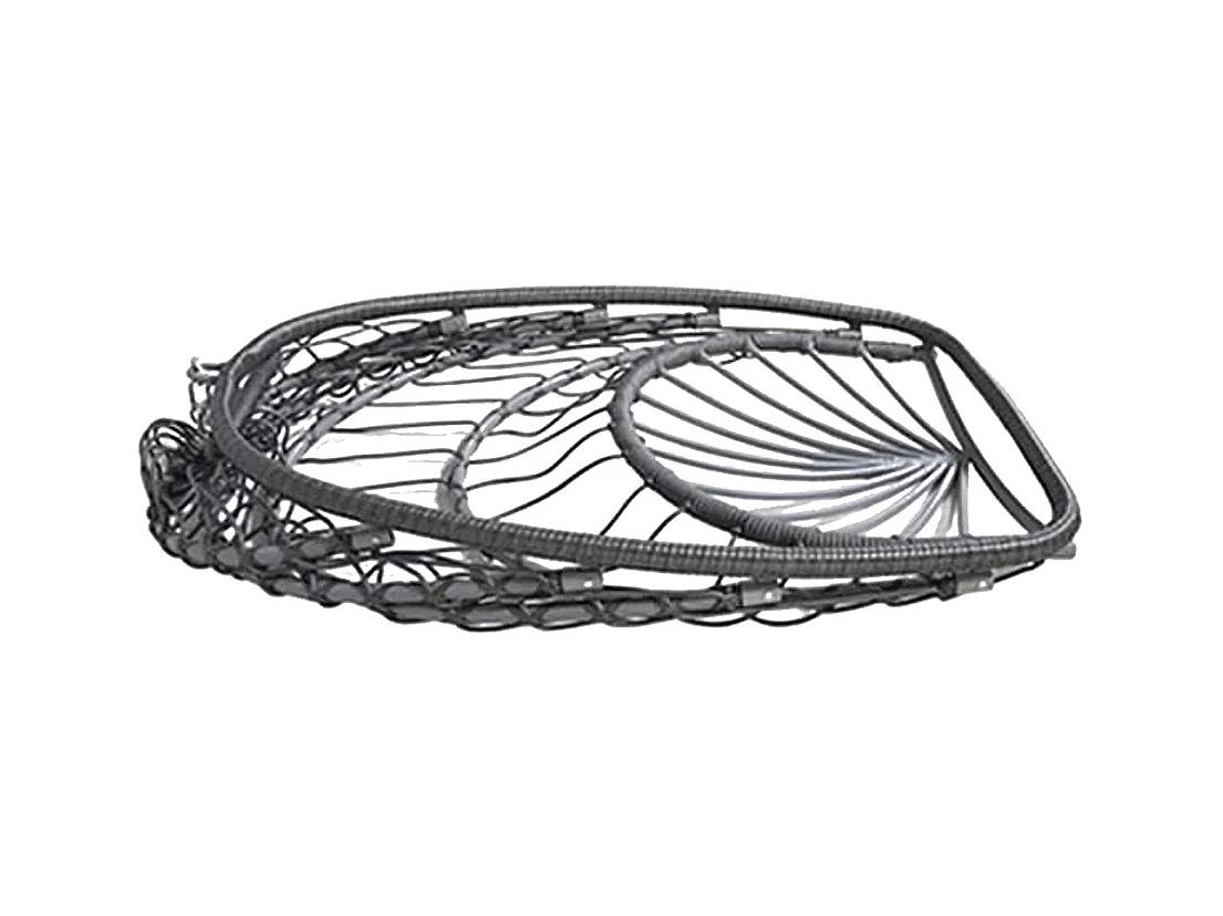 Fauteuil suspendu pliable Balancelle avec coussin d'assise, chaise balançoire pour l’intérieur et l’extérieur - Longueur 103 x Profondeur 103 x Hauteur 197 cm