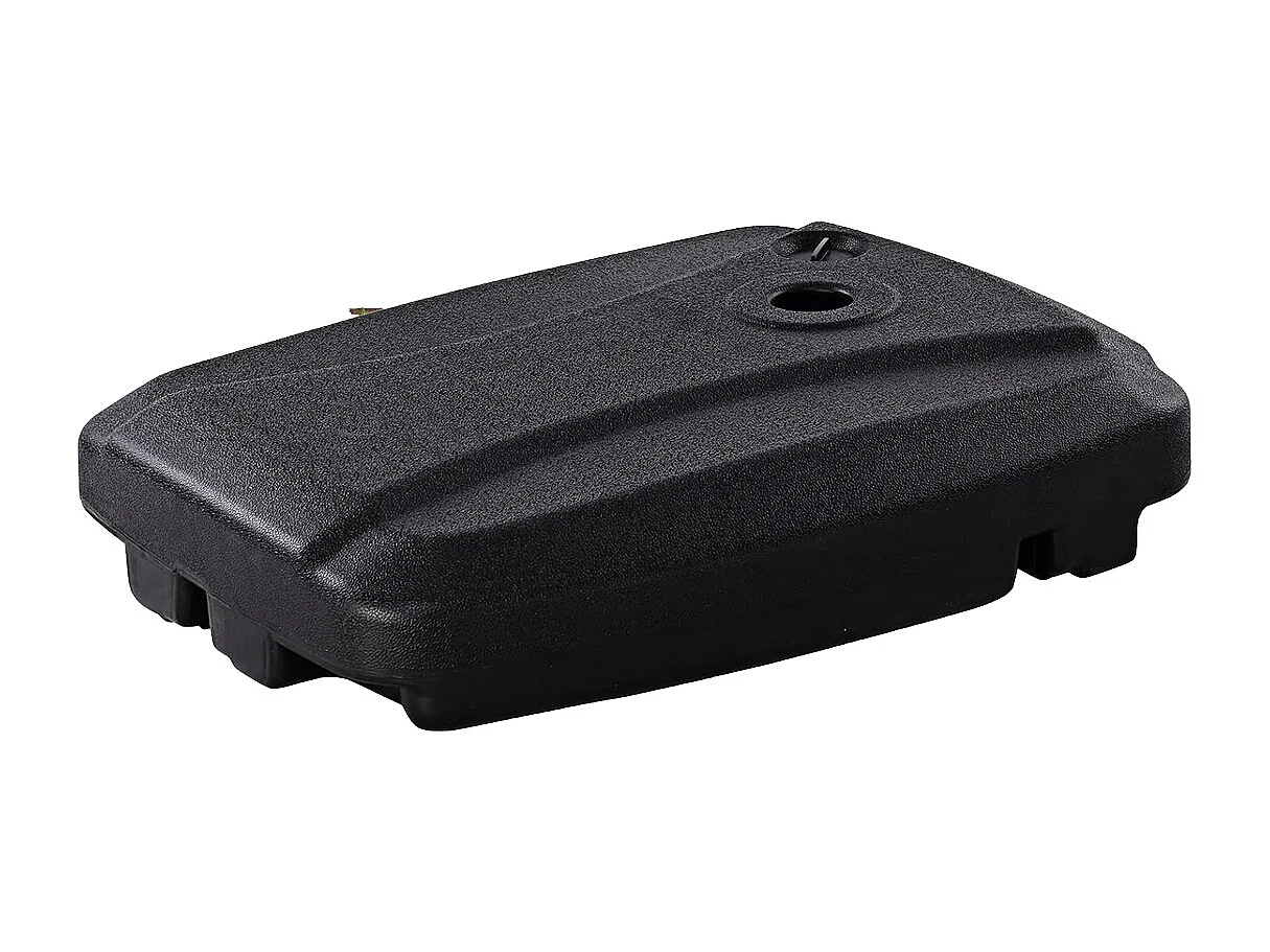 Pied de parasol avec roulettes 60L  - Longueur 80 x Hauteur 15 x Largeur 60 cm