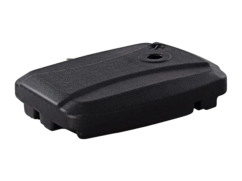 Pied de parasol avec roulettes 60L  - Longueur 80 x Hauteur 15 x Largeur 60 cm