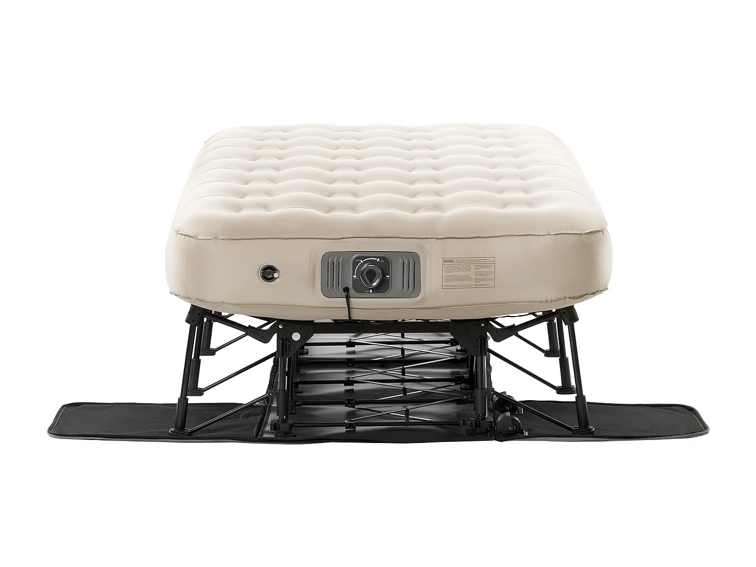 Matelas Gonflable SucceBuy pour 1 Personne avec Cadre et Pompe, Lit de Camping Gonflable de 136 kg
