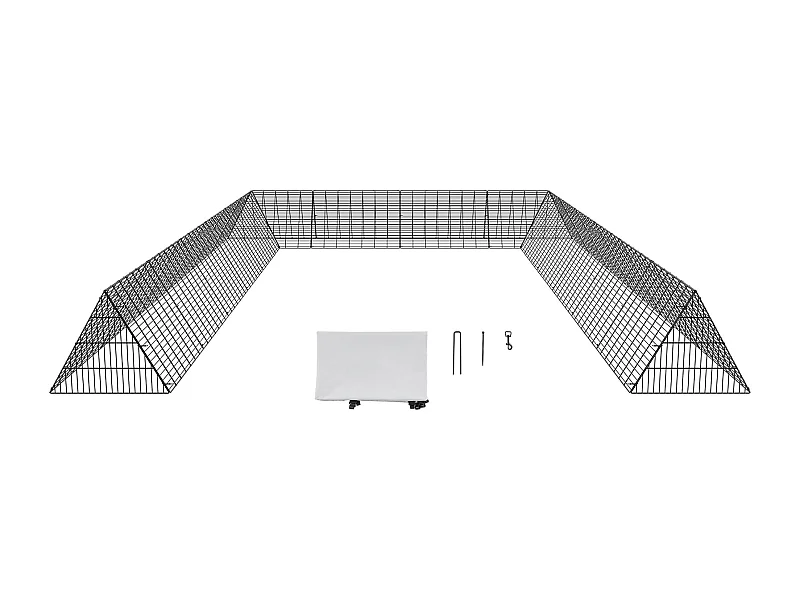 Chicken Coop Run, Túneis para Galinhas SucceBuy 600 × 400 × 61.5 cm, Túnel Portátil para Galinhas de Exterior