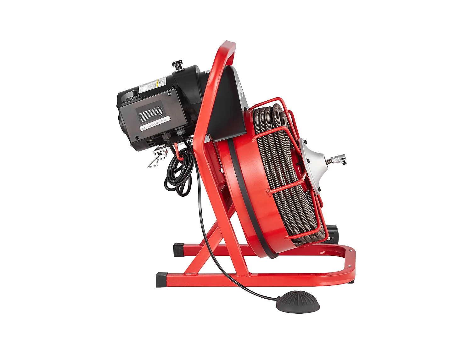 Macchina per la Pulizia degli Scarichi, SucceBuy Macchina per la Pulizia degli Scarichi con Trivella da 22.8 m × 1.27 cm, Alimentazione Manuale e 4 Frese