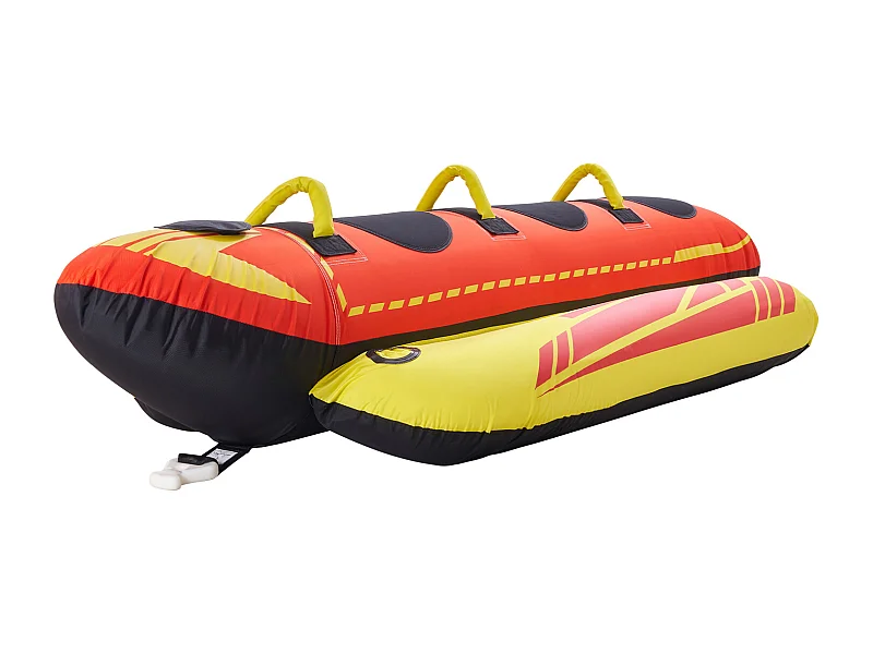 Aufblasbare Schleppbombe SucceBuy, Aufblasbares WasserSPORTrohr für 1 bis 3 Passagiere, Tragfähigkeit 231 kg