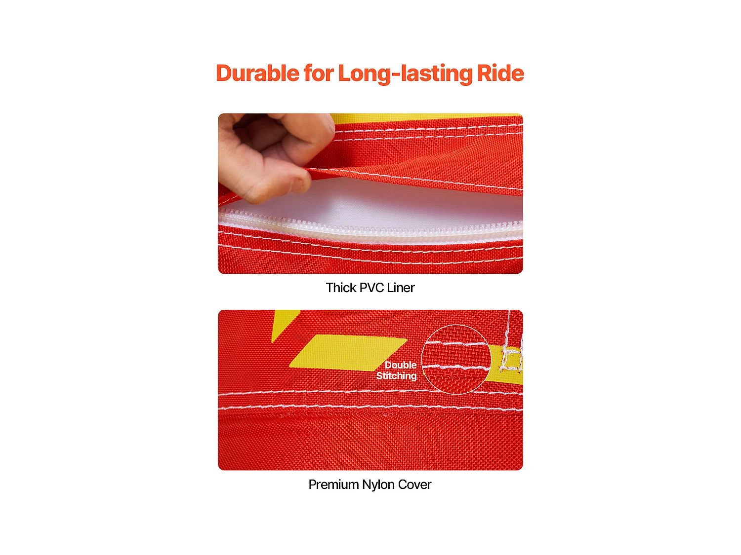 Bouée Tractée Gonflable SucceBuy, Tube de Sport Nautique Gonflable pour 1 à 3 Passagers, Capacité de 231 kg