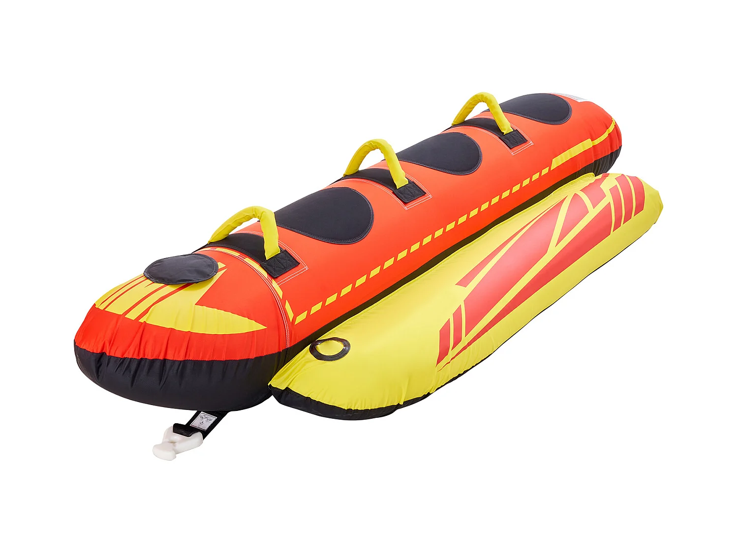 Bouée Tractée Gonflable SucceBuy, Tube de Sport Nautique Gonflable pour 1 à 3 Passagers, Capacité de 231 kg