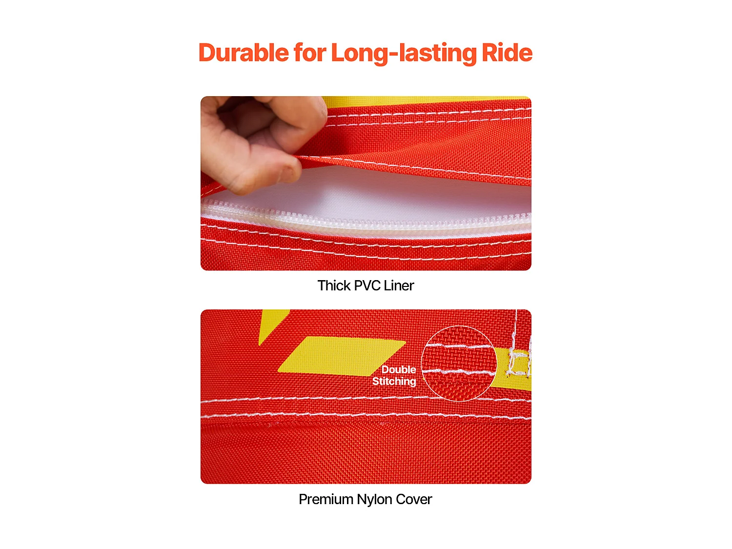 Bouée Tractée Gonflable SucceBuy, Tube de Sport Nautique Gonflable pour 1 à 3 Passagers, Capacité de 231 kg