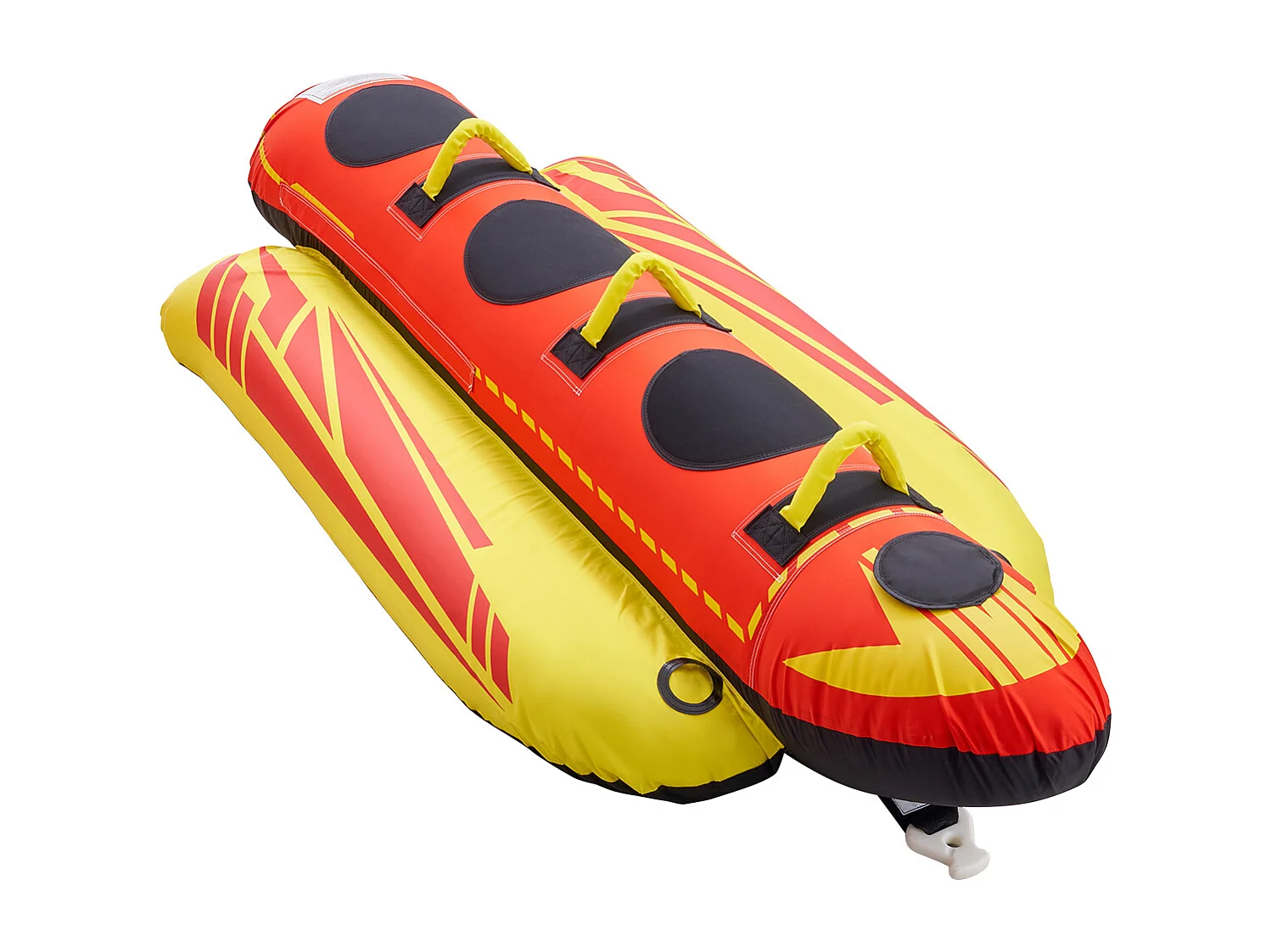 Bouée Tractée Gonflable SucceBuy, Tube de Sport Nautique Gonflable pour 1 à 3 Passagers, Capacité de 231 kg