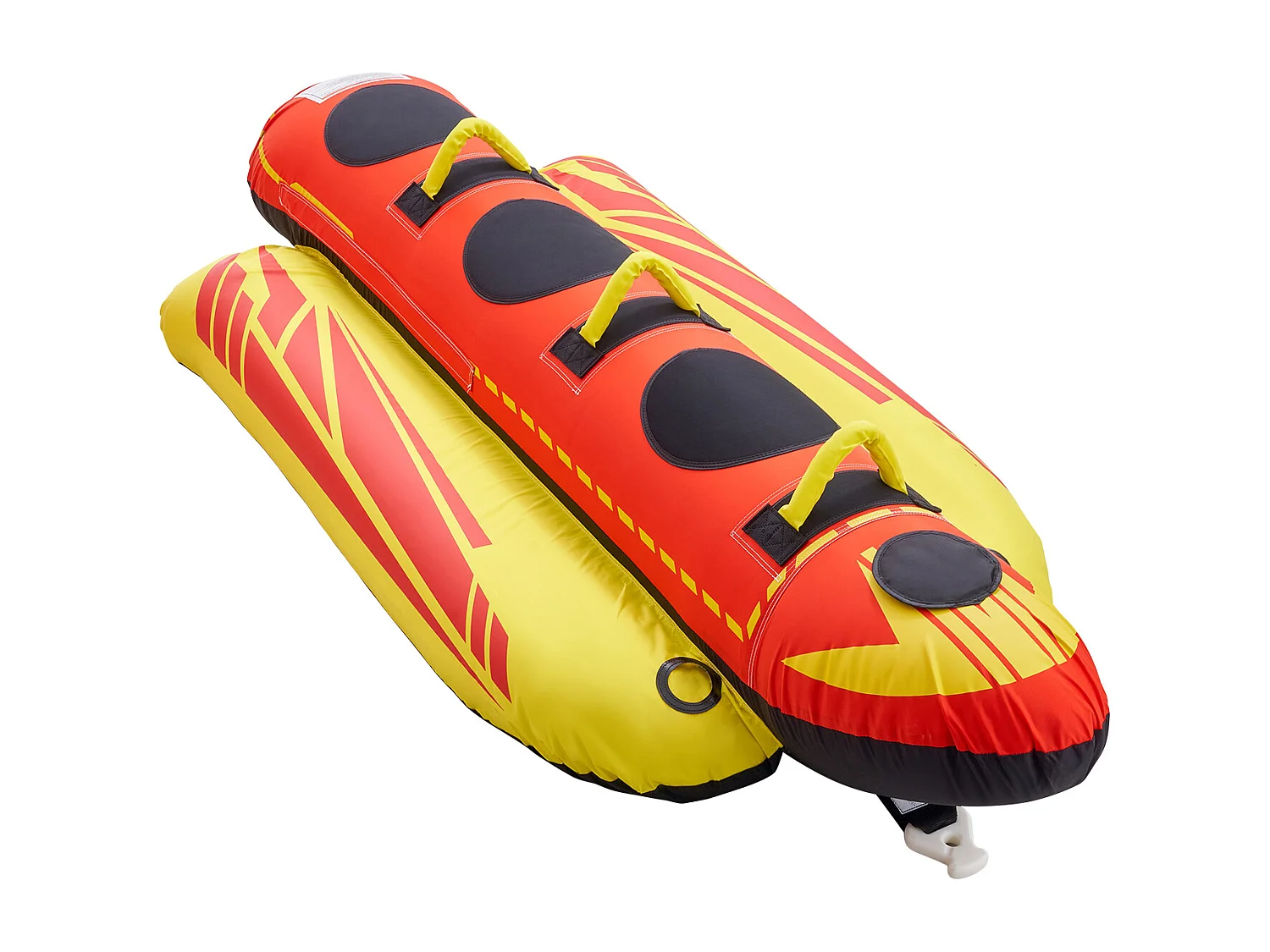 Bouée Tractée Gonflable SucceBuy, Tube de Sport Nautique Gonflable pour 1 à 3 Passagers, Capacité de 231 kg