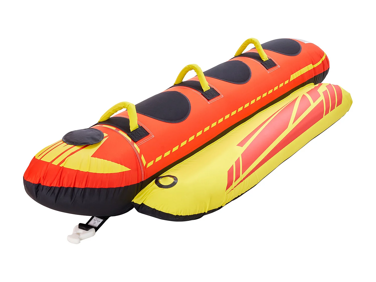 Bouée Tractée Gonflable SucceBuy, Tube de Sport Nautique Gonflable pour 1 à 3 Passagers, Capacité de 231 kg