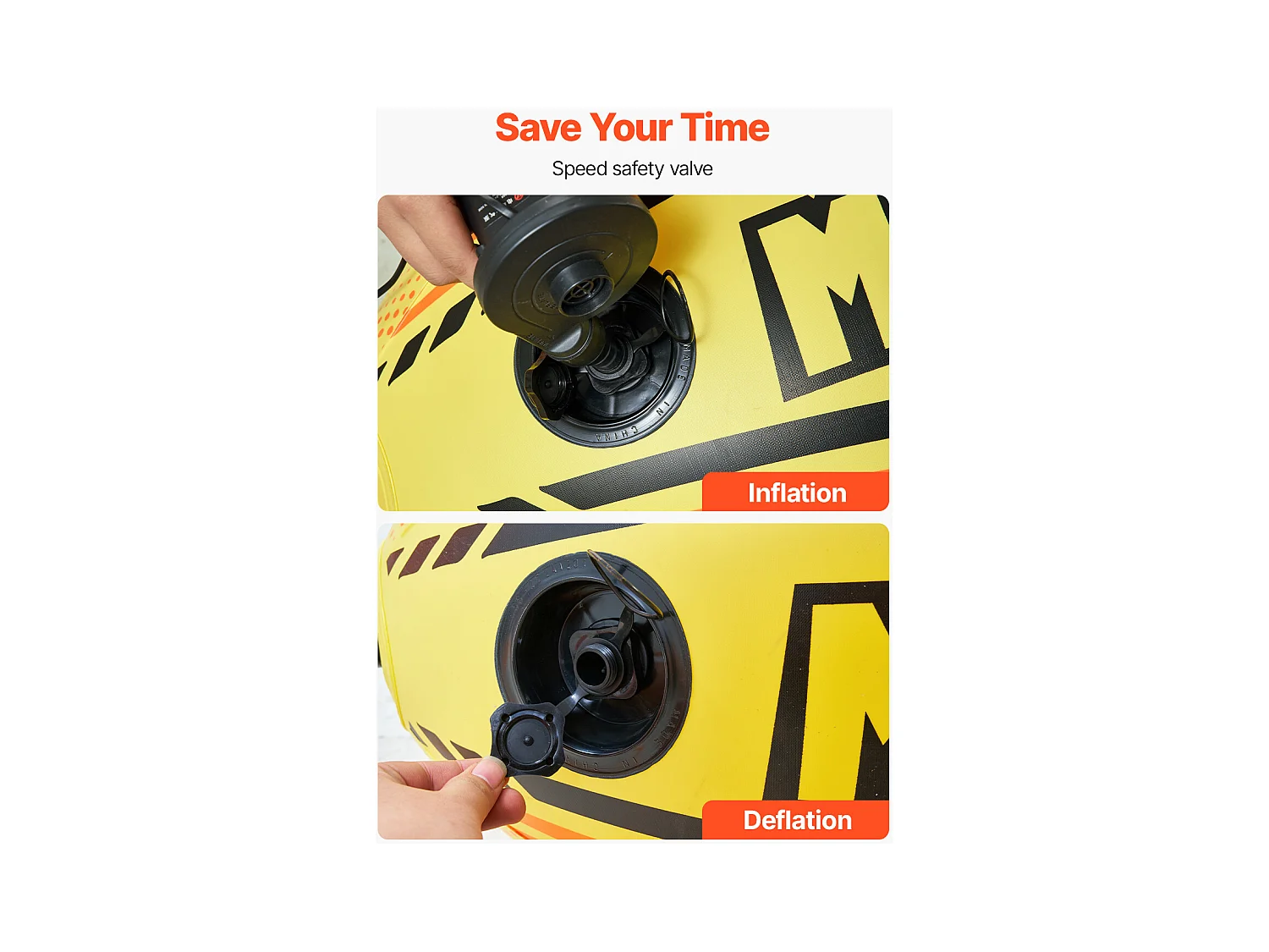 Bouée Tractée de Balle d'Appoint SucceBuy, pour Bateau Gonflable Remorquable en PVC, pour la Navigation de Plaisance