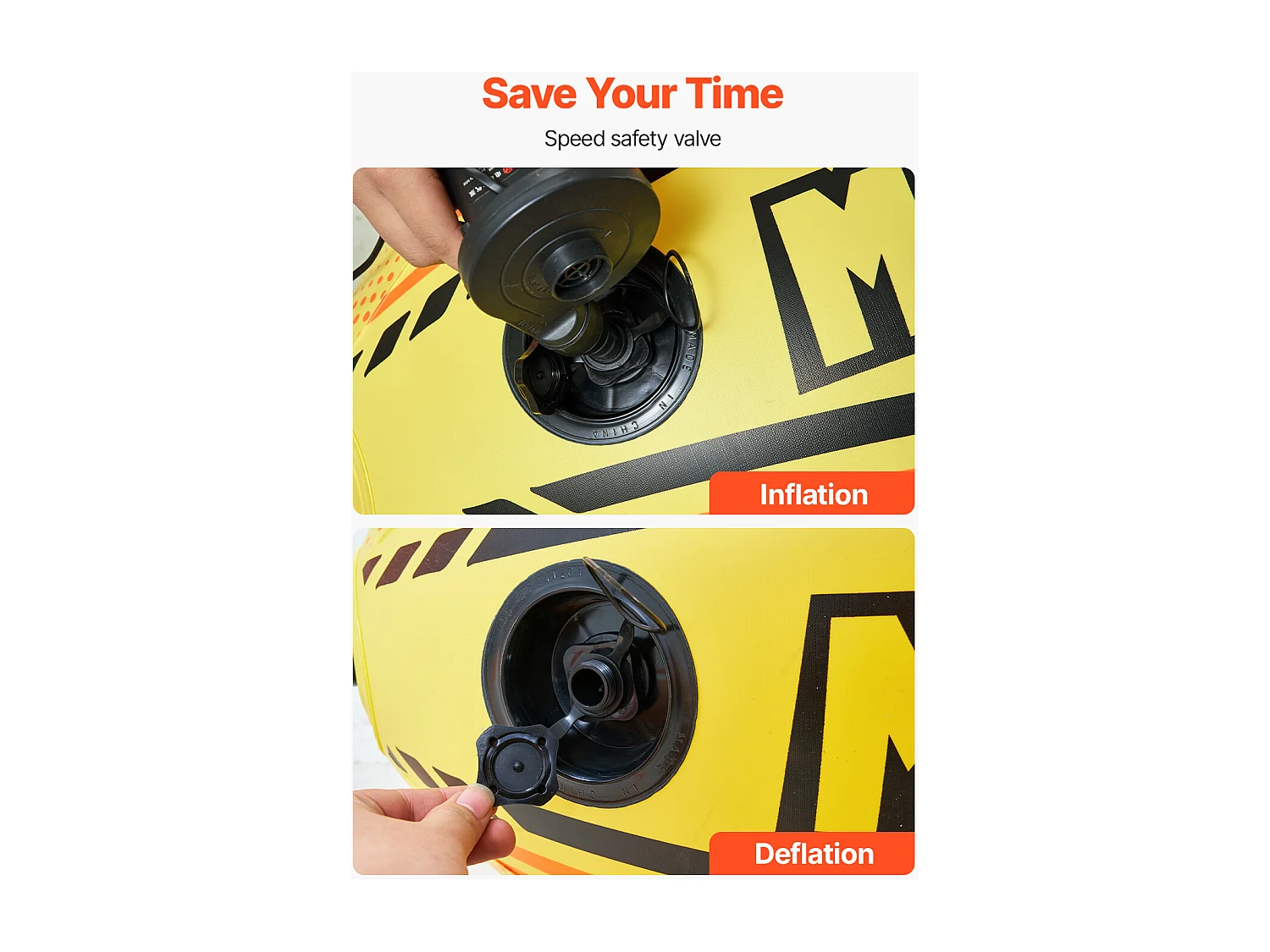 Bouée Tractée de Balle d'Appoint SucceBuy, pour Bateau Gonflable Remorquable en PVC, pour la Navigation de Plaisance