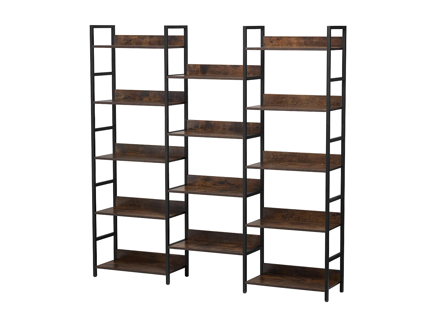 Biblioteca SucceBuy, Rustica in Metallo con 14 Livelli per Salotto, Camera e Ufficio