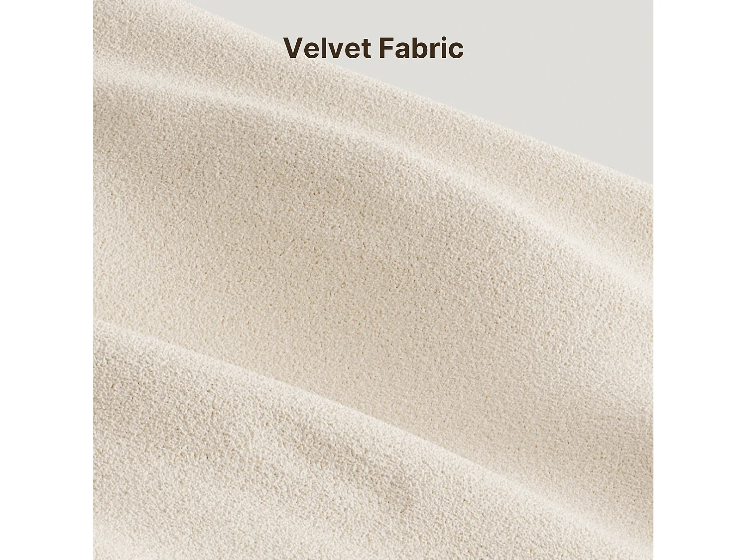 Canapé convertible Bealife 150x82 cm - Tissu chenille crème/gris foncé